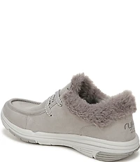 Ryka Women's Avid Faux Fur Trim Slip On Sneakers
