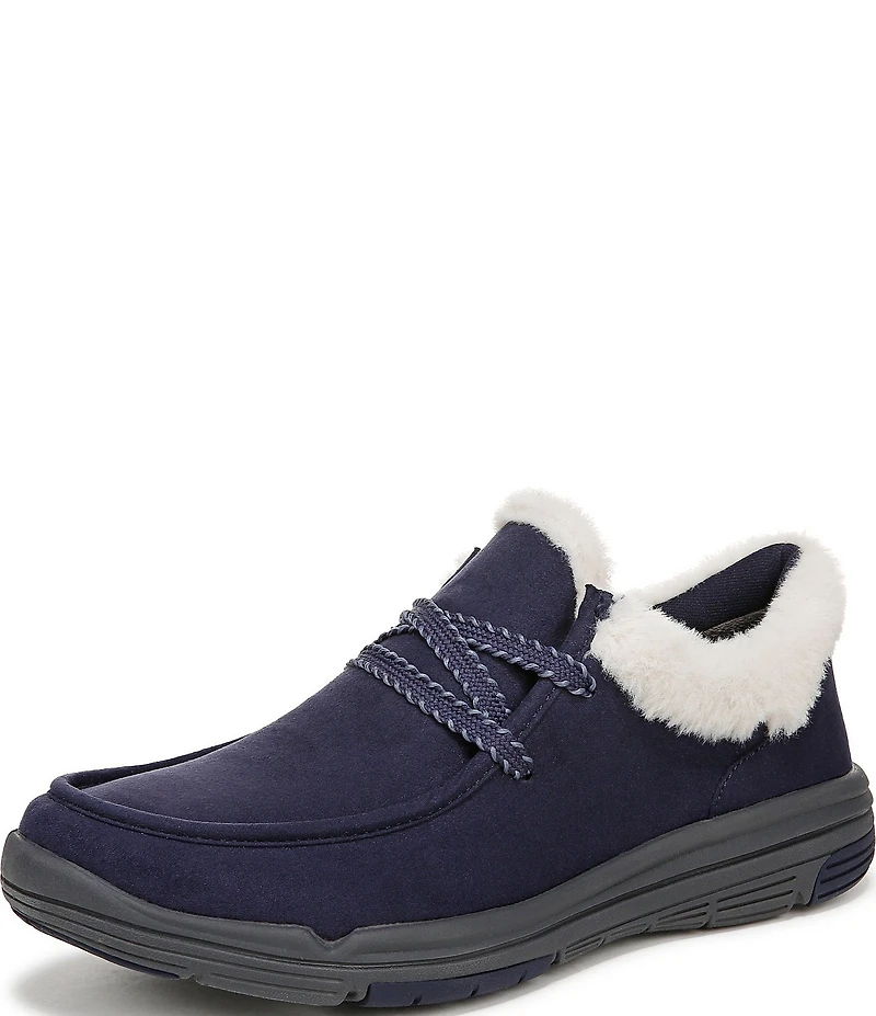 Ryka Women's Avid Faux Fur Trim Slip On Sneakers
