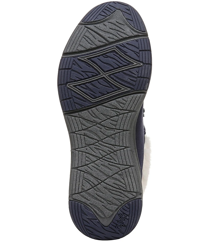 Ryka Women's Avid Faux Fur Trim Slip On Sneakers