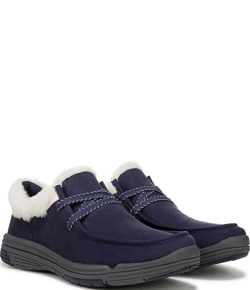 Ryka Women's Avid Faux Fur Trim Slip On Sneakers