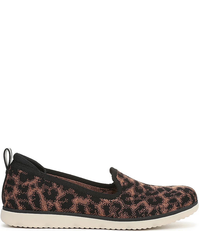 Ryka Women's Effortless Leopard Print Knit Washable Slip On Sneakers