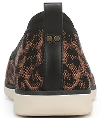 Ryka Women's Effortless Leopard Print Knit Washable Slip On Sneakers