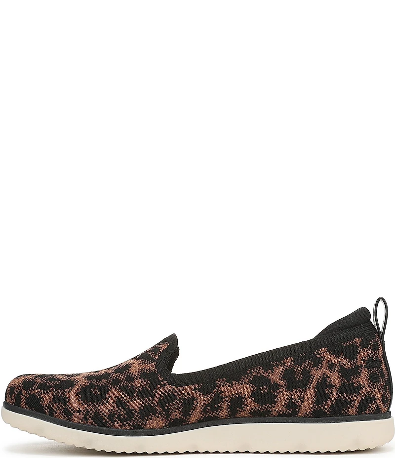 Ryka Women's Effortless Leopard Print Knit Washable Slip On Sneakers