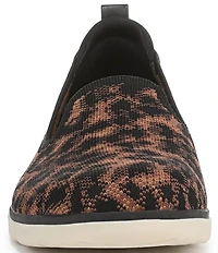 Ryka Women's Effortless Leopard Print Knit Washable Slip On Sneakers