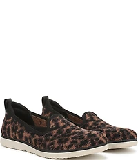 Ryka Women's Effortless Leopard Print Knit Washable Slip On Sneakers