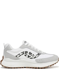 Ryka Women's Jetsetter Leopard Print Nylon and Suede Sneakers