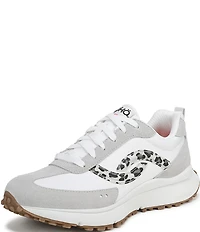 Ryka Women's Jetsetter Leopard Print Nylon and Suede Sneakers