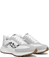 Ryka Women's Jetsetter Leopard Print Nylon and Suede Sneakers
