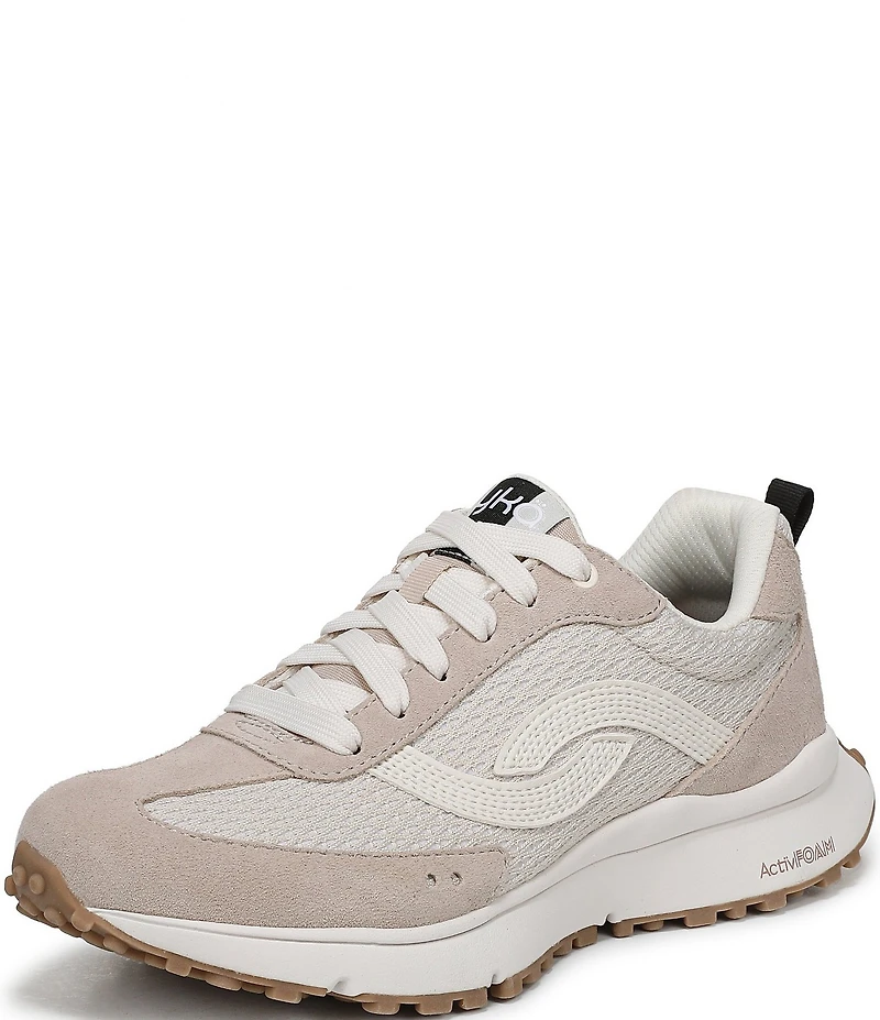 Ryka Women's Jetsetter Nylon and Suede Retro Sneakers