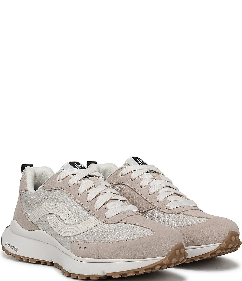 Ryka Women's Jetsetter Nylon and Suede Retro Sneakers