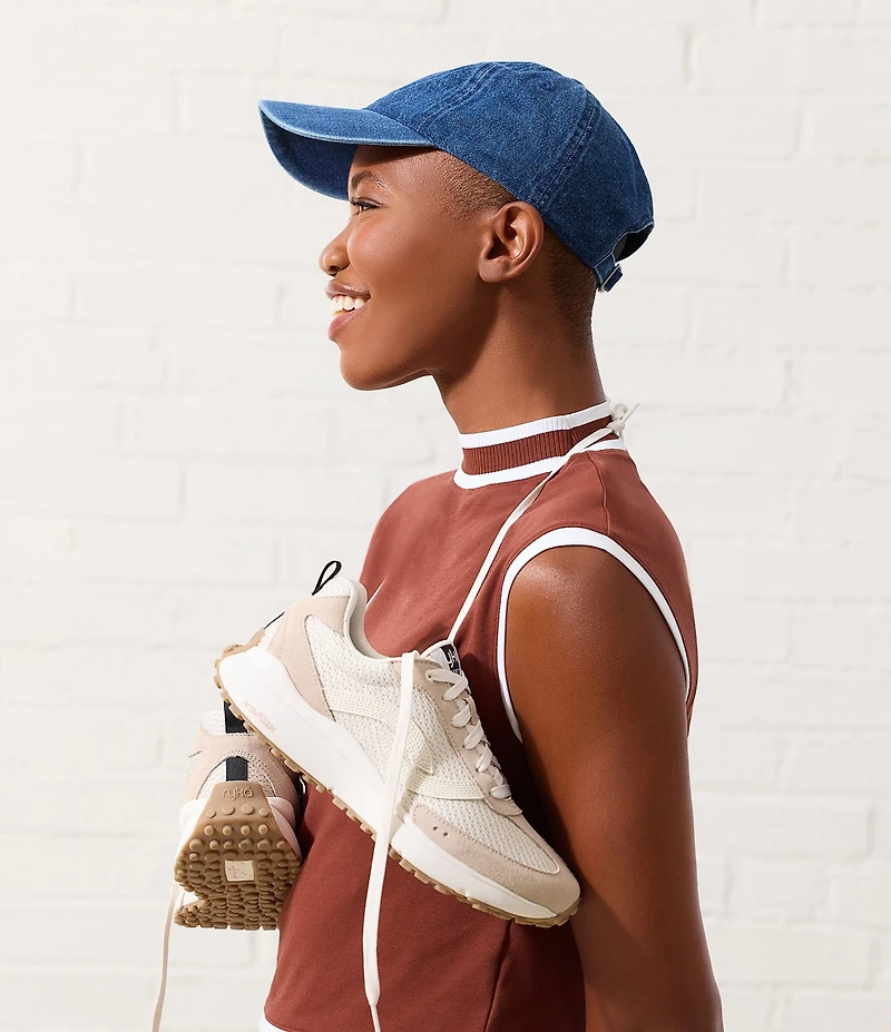 Ryka Women's Jetsetter Nylon and Suede Retro Sneakers