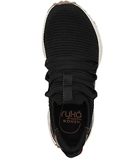 Ryka Women's Jump Start Lace Stretch Leopard Print Knit Slip On Sneakers