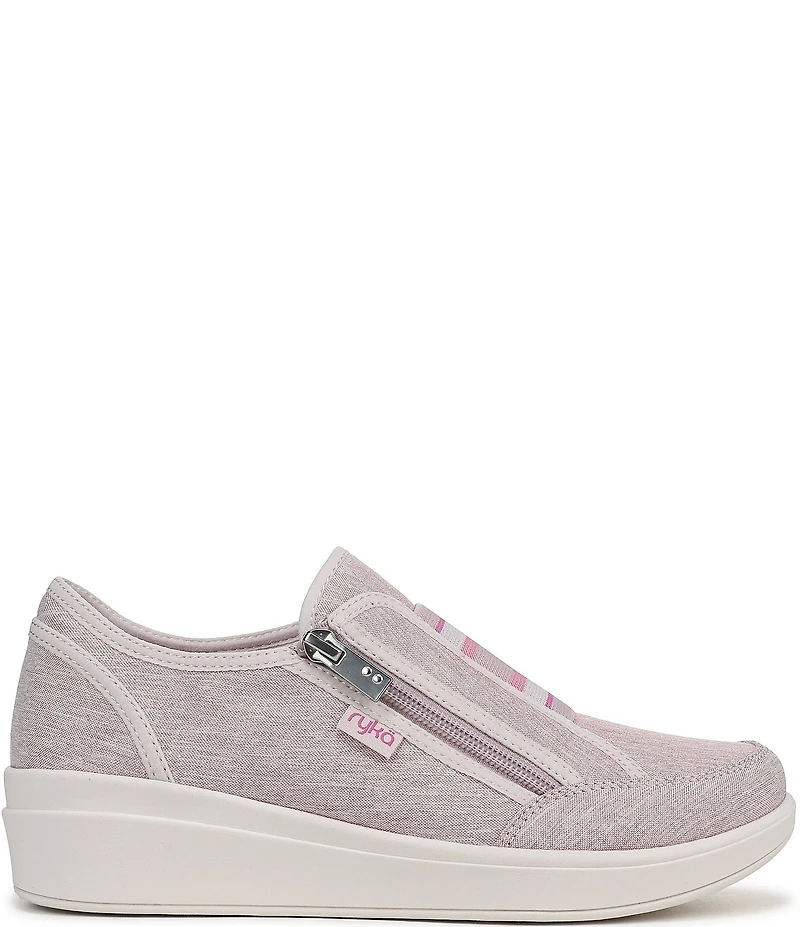 Ryka Women's Lounge Zip Washable Wedge Sneakers