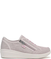 Ryka Women's Lounge Zip Washable Wedge Sneakers