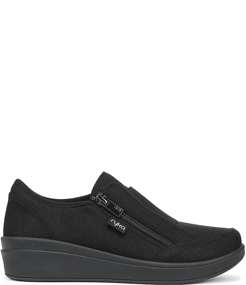 Ryka Women's Lounge Zip Washable Wedge Sneakers