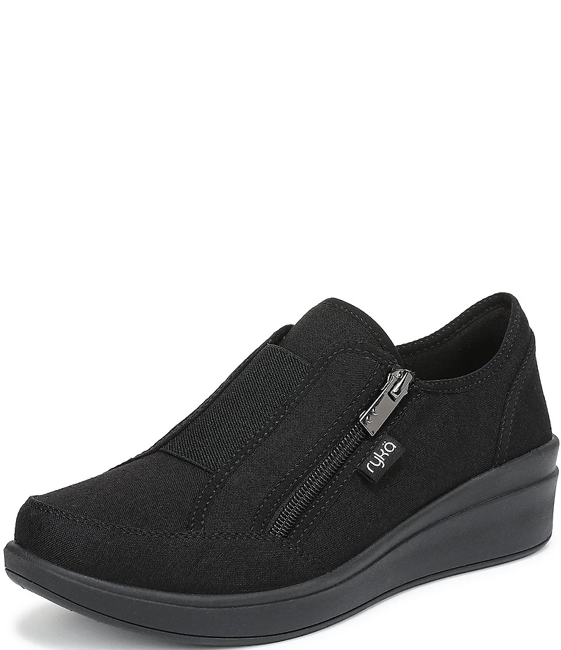 Ryka Women's Lounge Zip Washable Wedge Sneakers