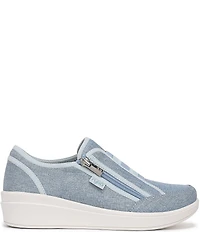 Ryka Women's Lounge Zip Washable Wedge Sneakers