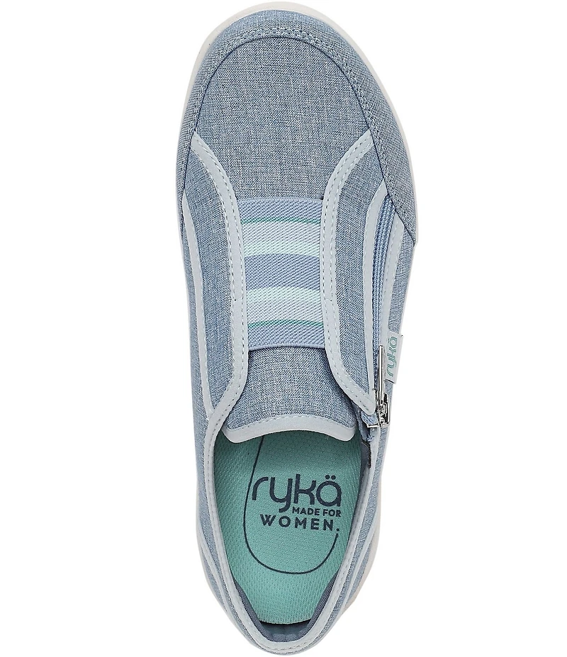 Ryka Women's Lounge Zip Washable Wedge Sneakers