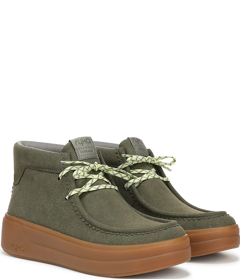 Ryka Women's Vibrant Washable Chukka Platform Ankle Booties