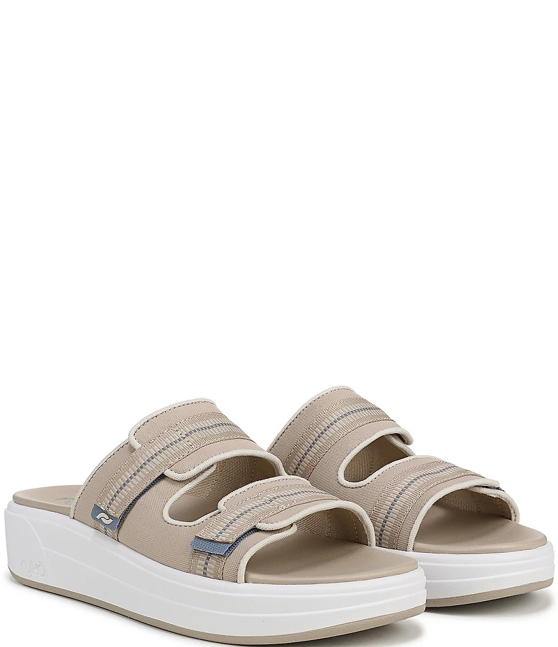 Ryka Women's Viv Banded Platform Slide Sandals