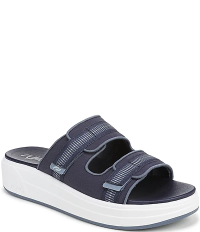 Ryka Women's Viv Banded Platform Slide Sandals