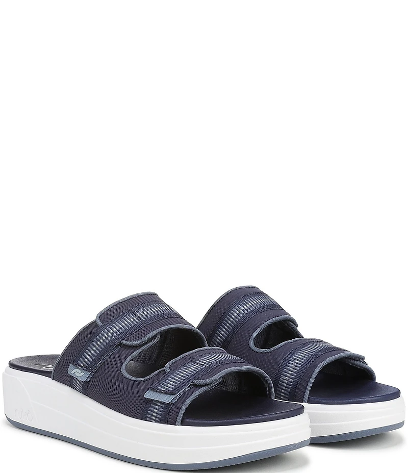 Ryka Women's Viv Banded Platform Slide Sandals