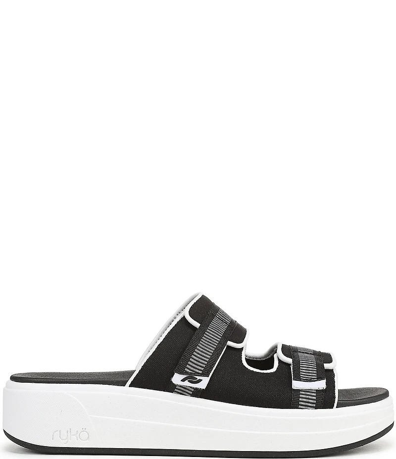 Ryka Women's Viv Banded Platform Slide Sandals