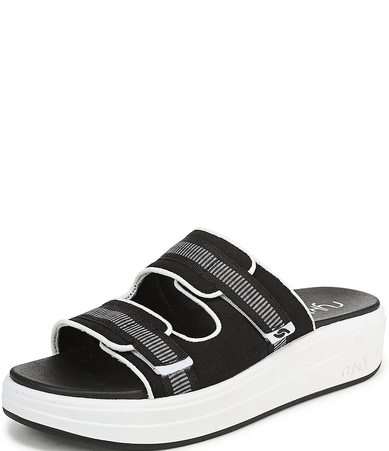 Ryka Women's Viv Banded Platform Slide Sandals