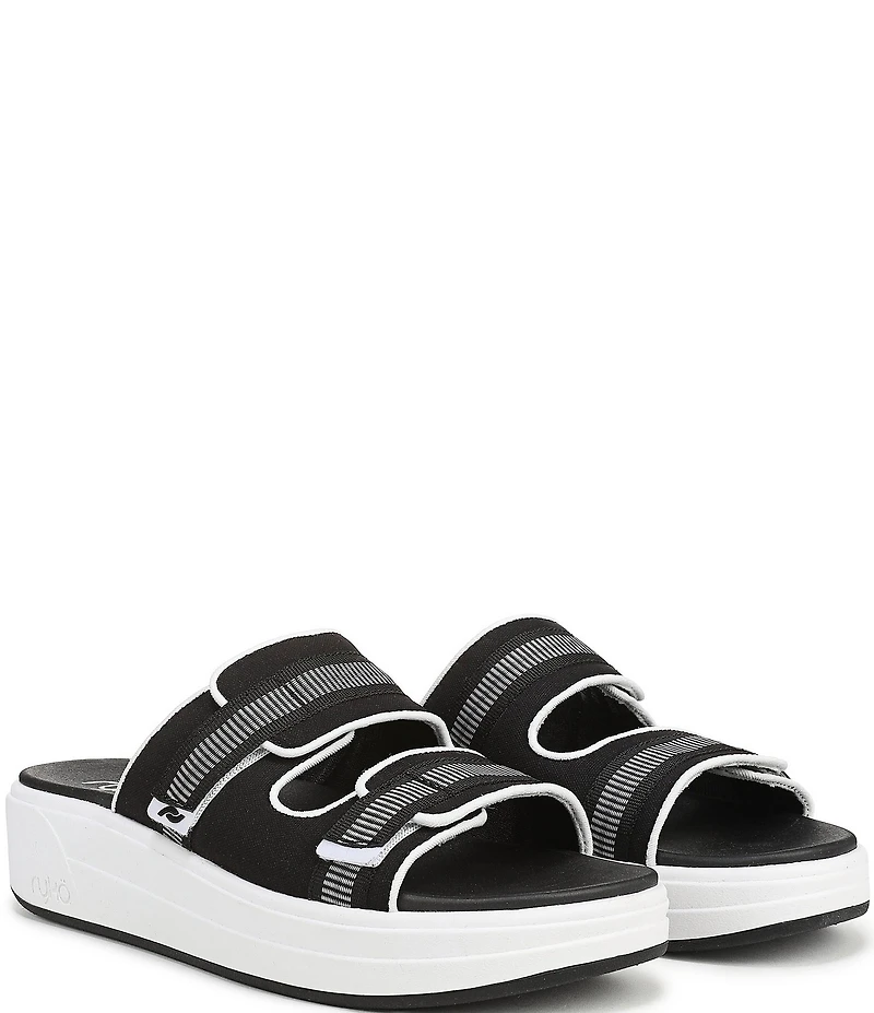 Ryka Women's Viv Banded Platform Slide Sandals