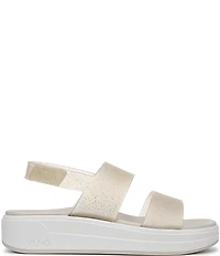 Ryka Women's Viv Glitter Vinyl EVA Slingback Sandals