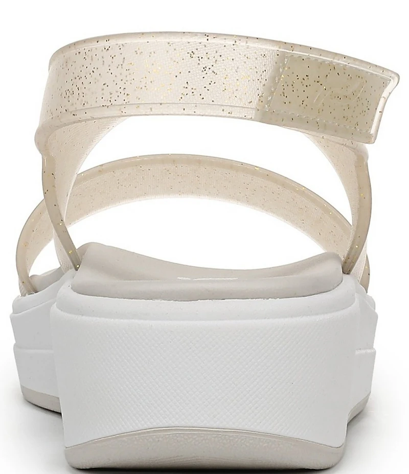 Ryka Women's Viv Glitter Vinyl EVA Slingback Sandals