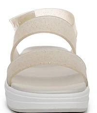 Ryka Women's Viv Glitter Vinyl EVA Slingback Sandals