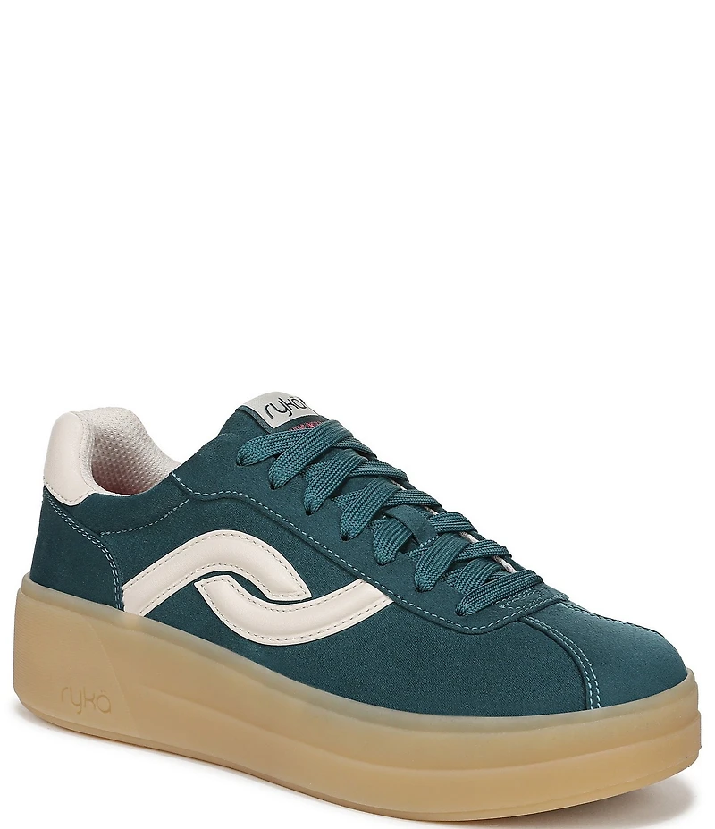 Ryka Women's Viv Max Fabric Lace Up Platform Sneakers