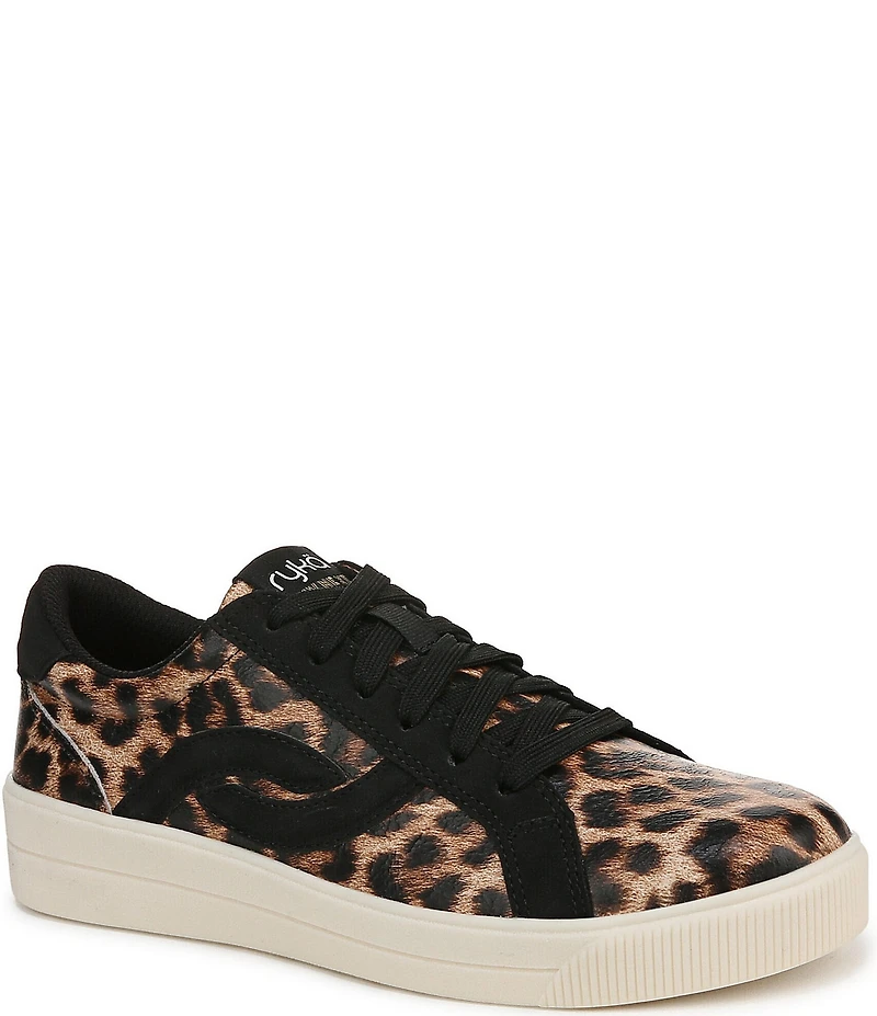 Ryka Women's Viv Next Leopard Print Lace Up Sneakers