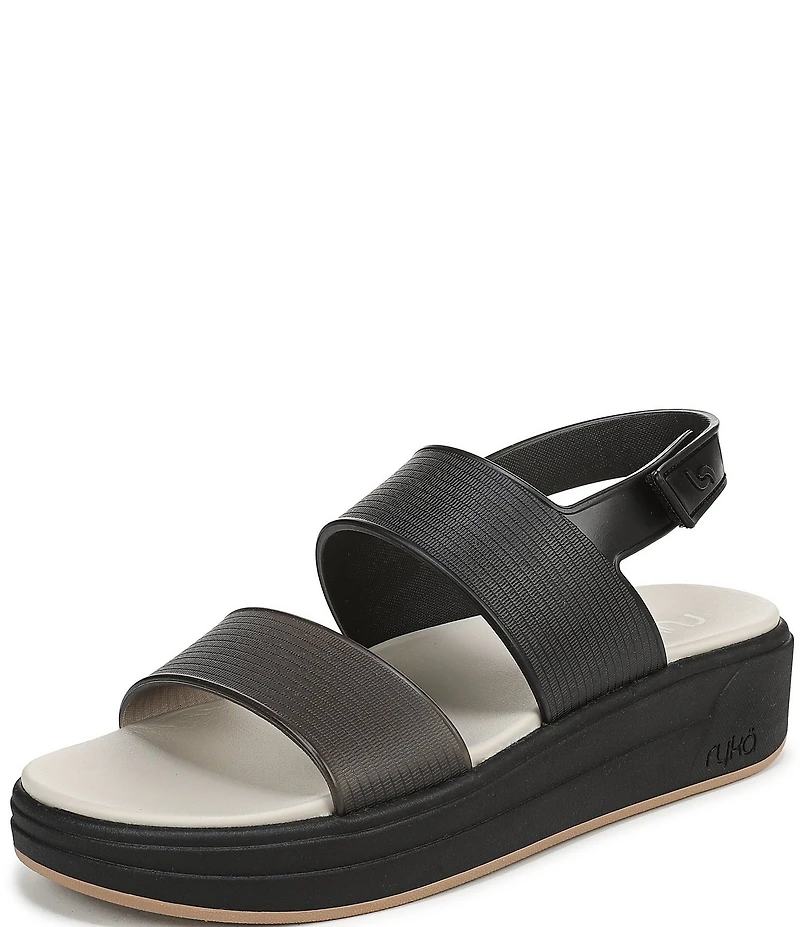 Ryka Women's Viv Vinyl EVA Slingback Sandals