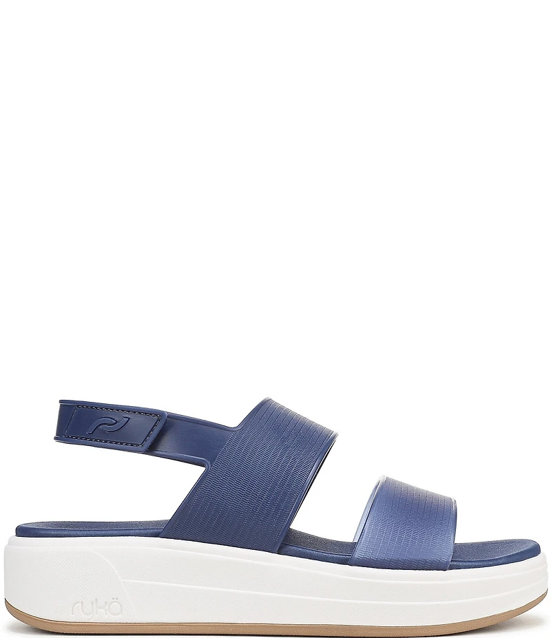 Ryka Women's Viv Vinyl EVA Slingback Sandals