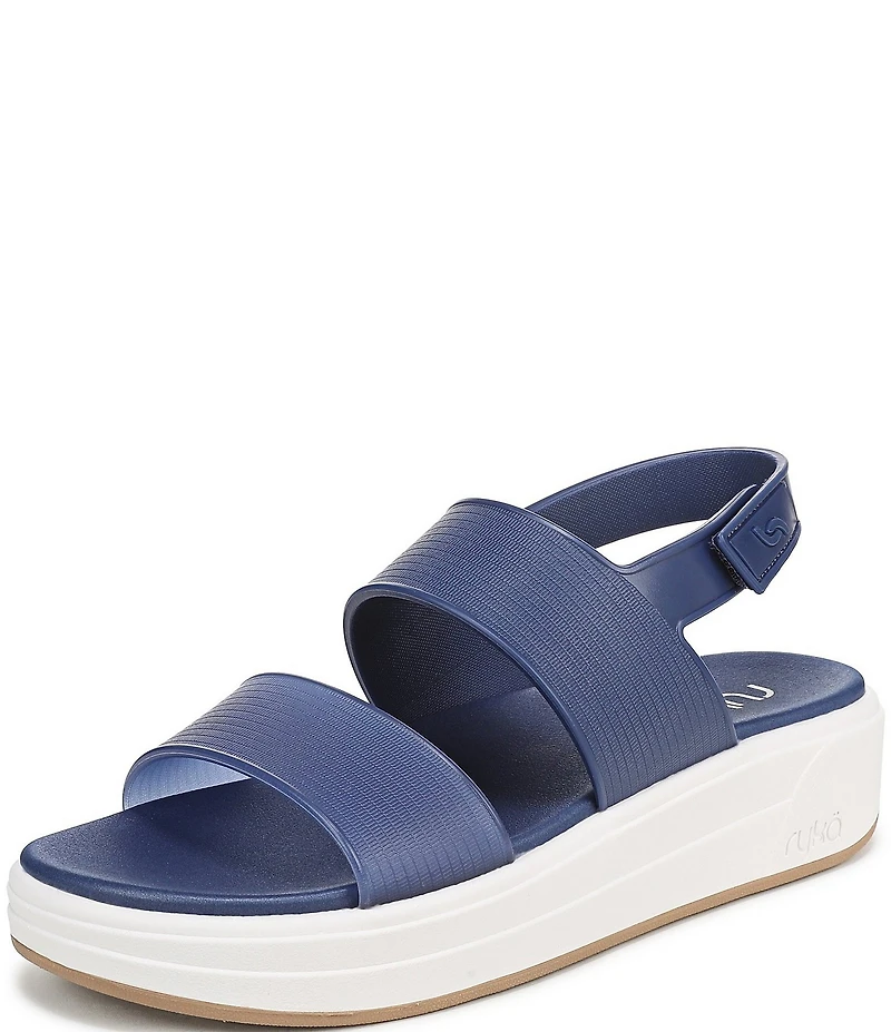 Ryka Women's Viv Vinyl EVA Slingback Sandals