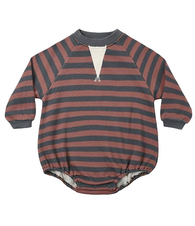 Rylee + Cru Baby Boys Mulberry Stripe Romper