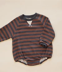 Rylee + Cru Baby Boys Mulberry Stripe Romper