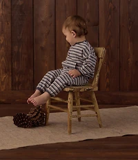 Rylee + Cru Baby Boys Relaxed Long Sleeve Stripe Top & Coordinating Joggers Set