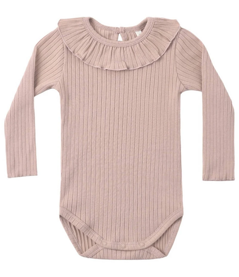 Rylee + Cru Baby Girls Ruffle Collar Bodysuit