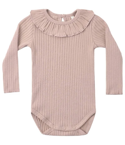 Rylee + Cru Baby Girls Ruffle Collar Bodysuit