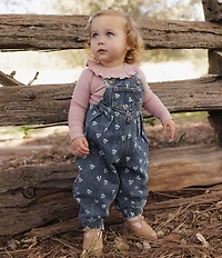 Rylee + Cru Baby Girls Ruffle Collar Bodysuit