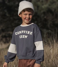 Rylee + Cru Little Boys Campfire Crew Sweatshirt