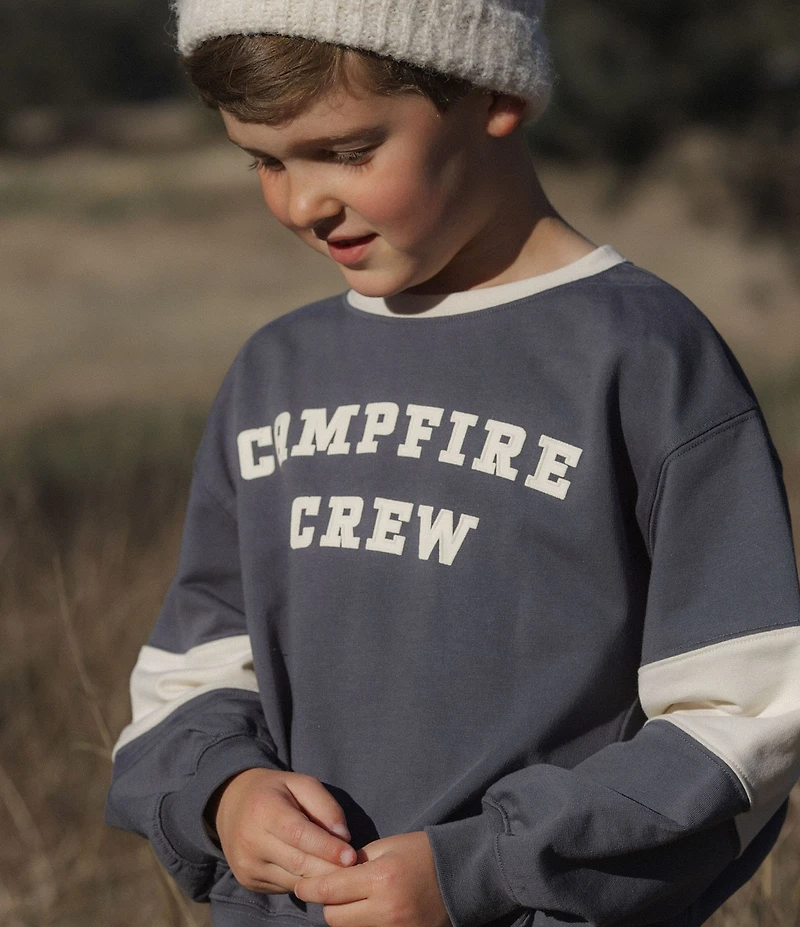 Rylee + Cru Little Boys Campfire Crew Sweatshirt