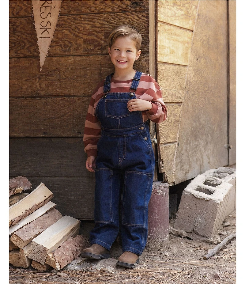 Rylee + Cru Little Boys Denim Utility Overalls