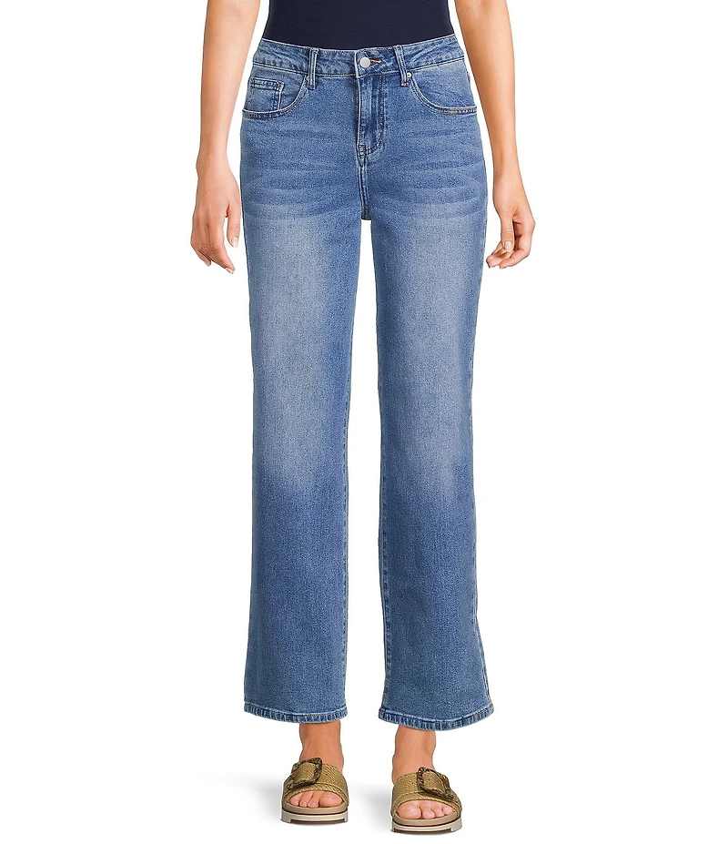Sadie & Sage Denim 5-Pocket Straight Leg Full Length Jeans