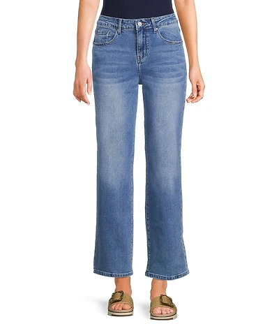 Sadie & Sage Denim 5-Pocket Straight Leg Full Length Jeans