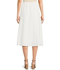 Sadie & Sage Eyelet Drawstring Waist Midi Skirt