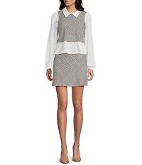 Sadie & Sage Plaid Mini Skirt